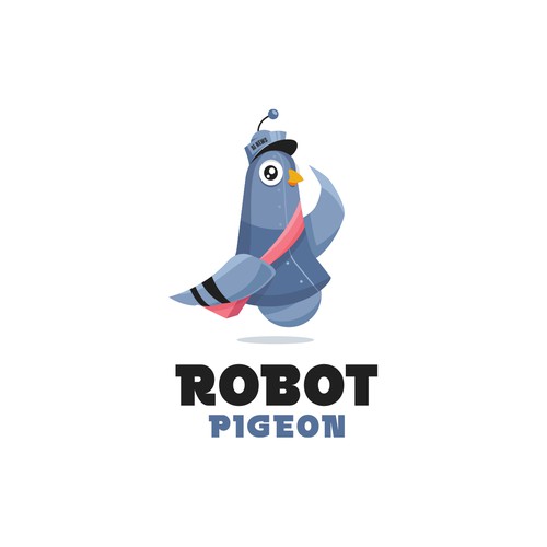 Robot Pigeon logo concept