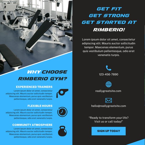 Dynamic and Engaging Flyers for Gym Promotion