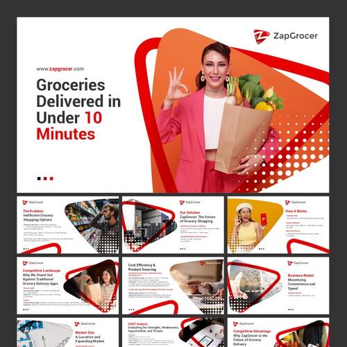 ZapGrocer Powerpoint Template