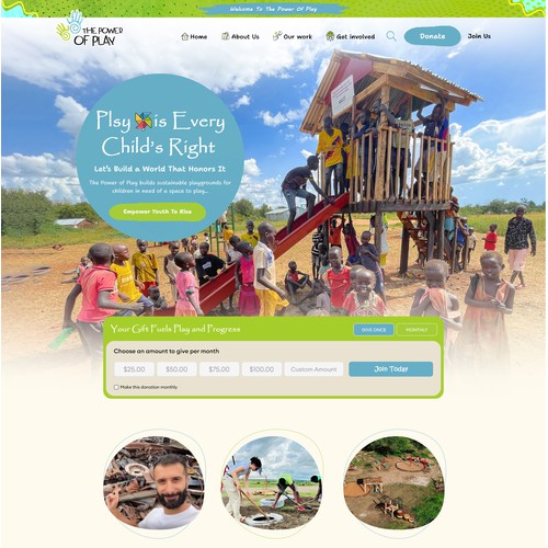 The Power of Play Website Design