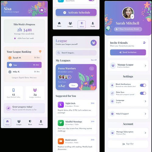 Social Media Apps Design