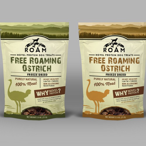 Package for ROAM pet treats