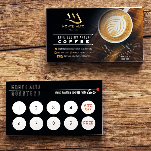 Monte Alto Roasters Loyalty Card