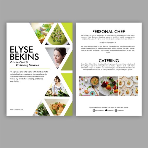 Flyer for Personal Chef
