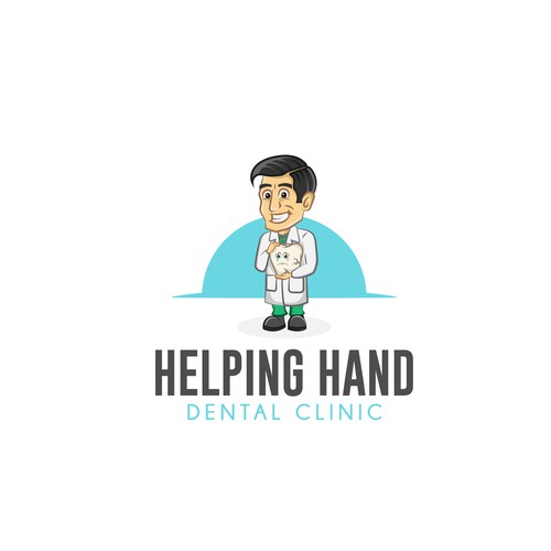 Dentist logo named "Helping Hand"