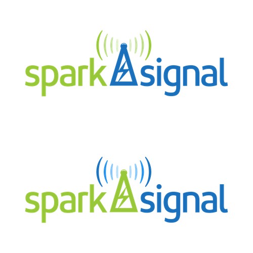 spark signal logo concept