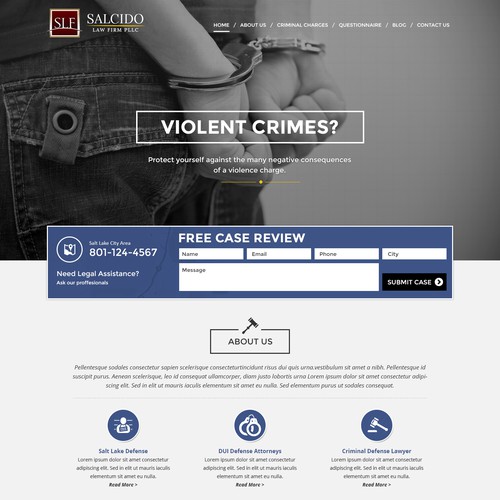 Salt Lake City Criminal Defense Website Design