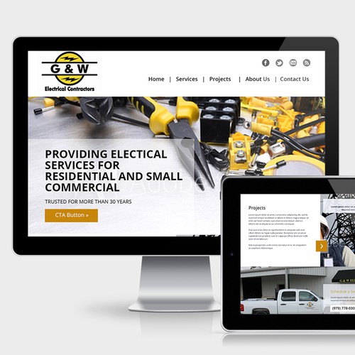 G&W Electrical - Website design