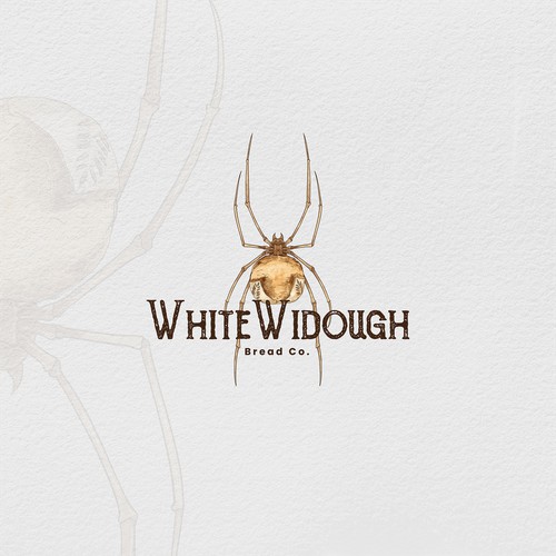 bread spider for White Widough logo deisgn