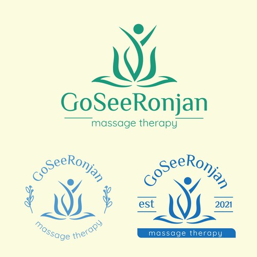 Logo concept for massage therapy