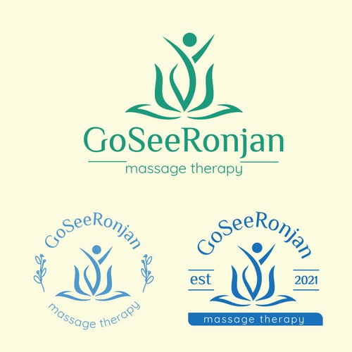 Logo concept for massage therapy