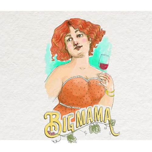 Wine label Big Mama