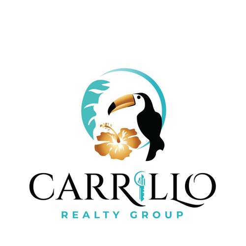 Logo design for a real estate company located in a beautiful Caribbean scenery
