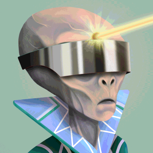 Original Futurist Alien NFT Character
