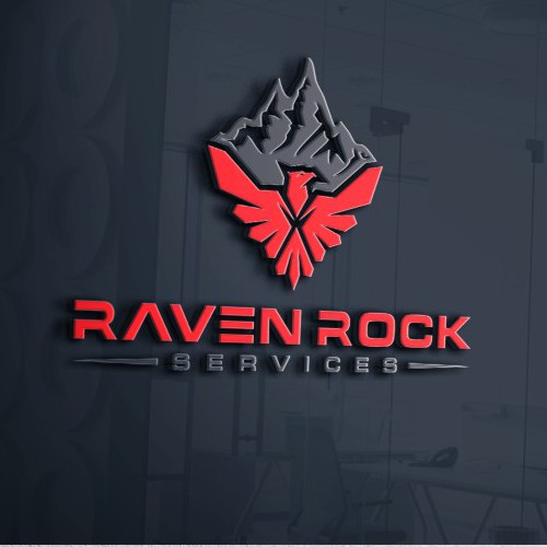 Bold logo concept for Raven Rock Services