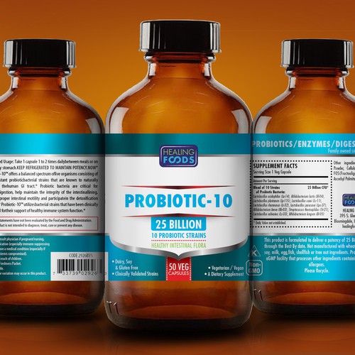 PROBIOTIC LABEL