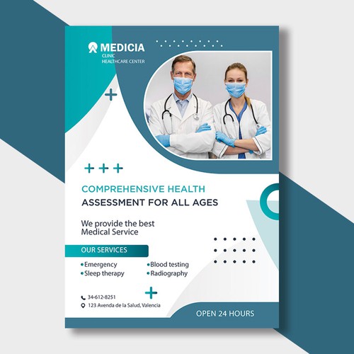 Medicia Clinic Healthcare Services Flyer