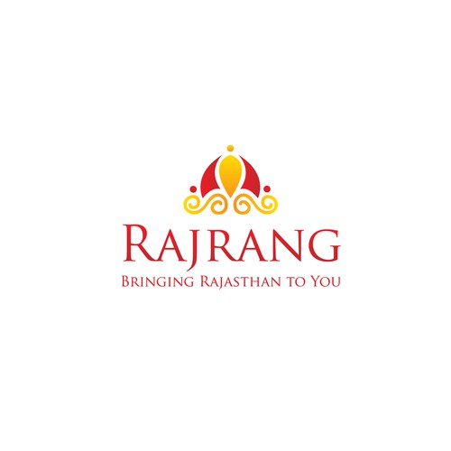 Elegant logo for rajrang