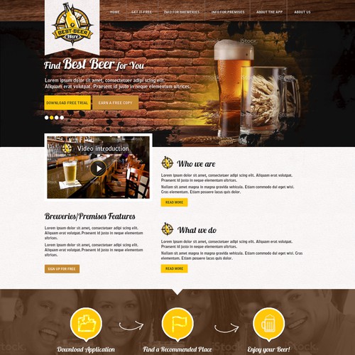 *Guaranteed* Best Beer Here landing page (stationery work to follow)