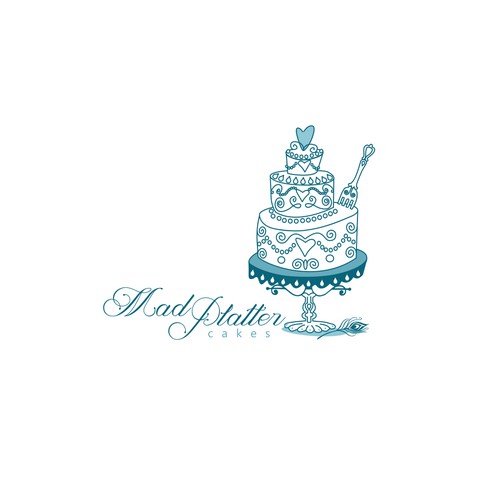 Get funky with a Mad Platter Cakes logo