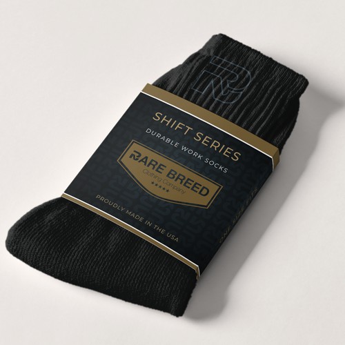 Premium Sock Label Design – Bare Breed