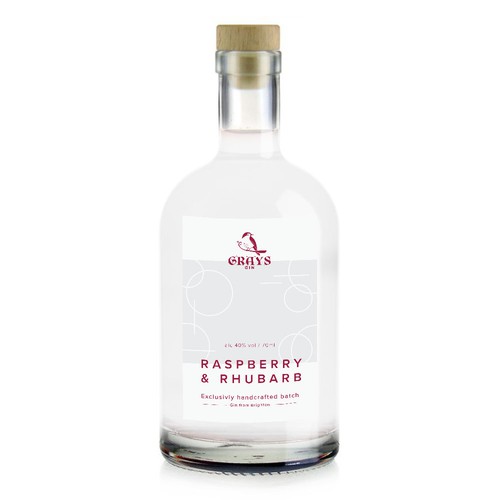 Gin bottle label