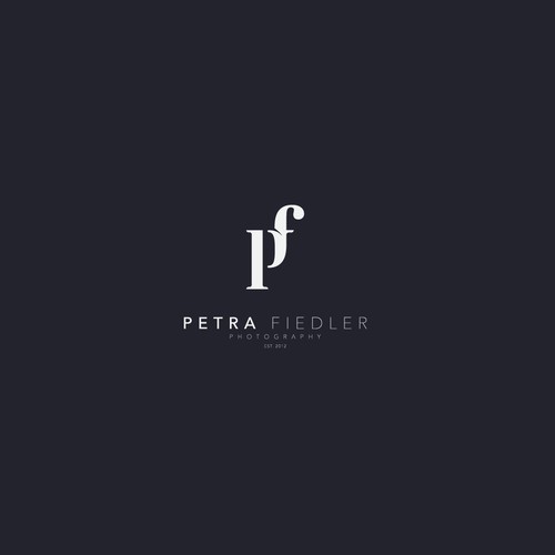 a classy logo for a female wedding photographer - Petra Fiedler