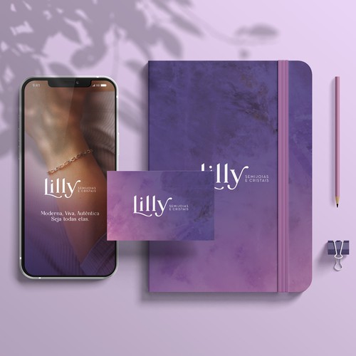 Identidade Visual Lilly Semijoias