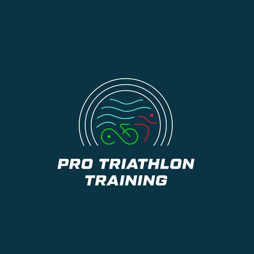 Unused modern Logo approach for Triathlon