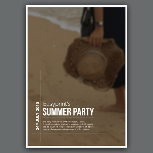 Easyprint's Summer Party Poster Template