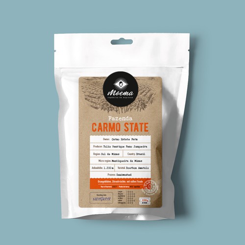 Packaging for Moema Specialty Coffees