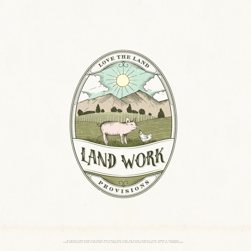 Vintage logo concept for agriculture supplier company