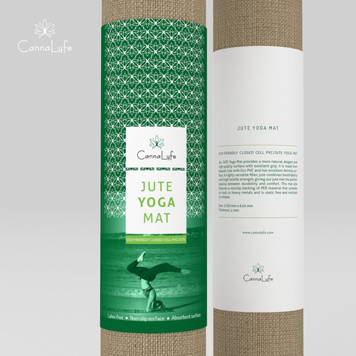 Jute Yoga Mat - Label Design