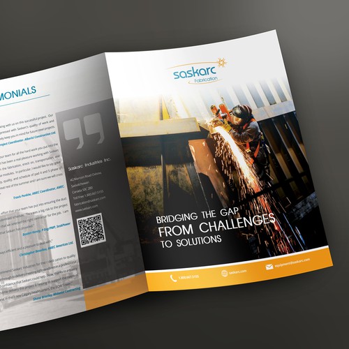 Brochure design for Saskars industry