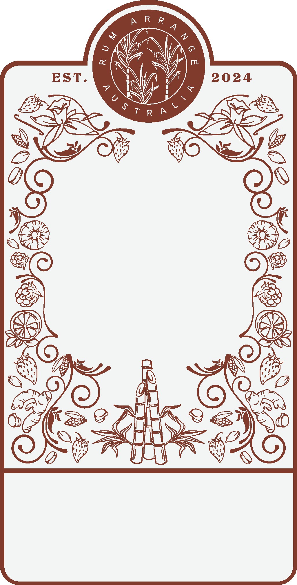 Rum Arrange Label design