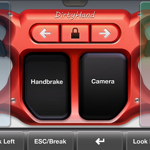 Steering Wheel Mobile App Interface