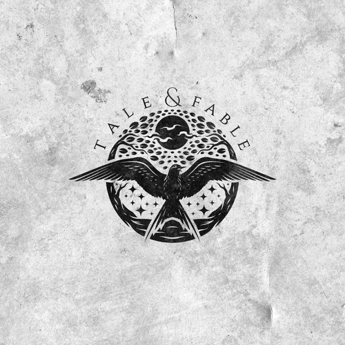 Create elegant typography logo with image (for leather bags)