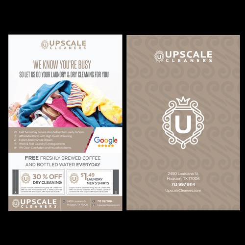 Upscale flyer