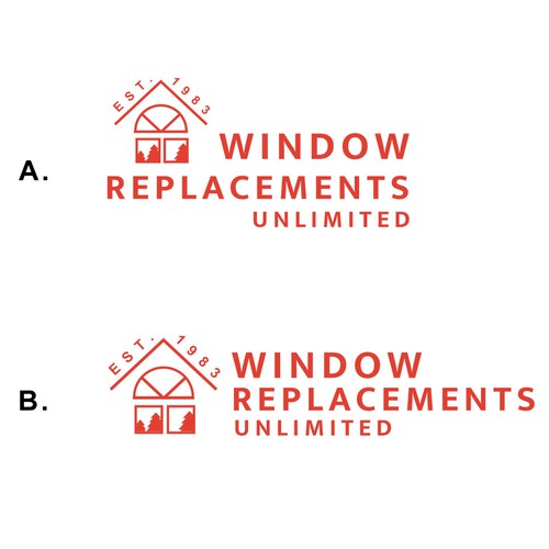 Window company logo design
