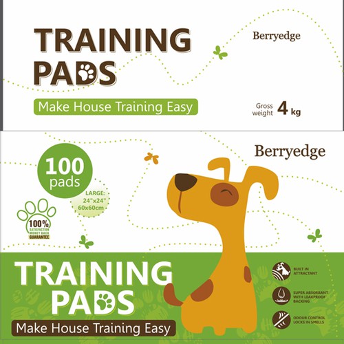 Create a Unique, Modern  Package Design for Training Pads (for puppies/dogs)