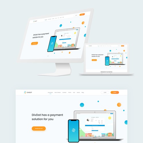 Payment App Landing Page Design