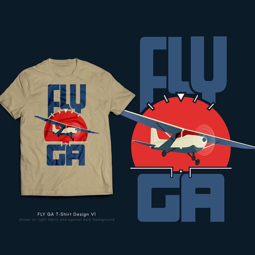FLY GA T-shirt Design contest entry