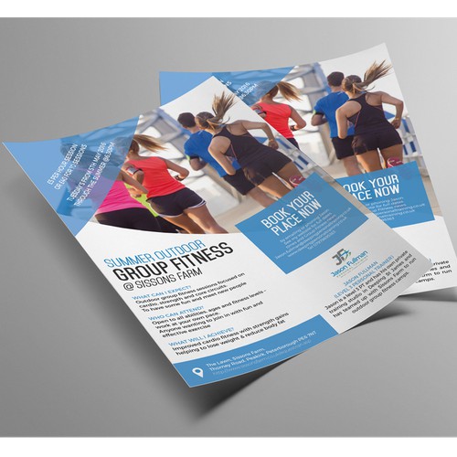 Outdoor fitness flyer 