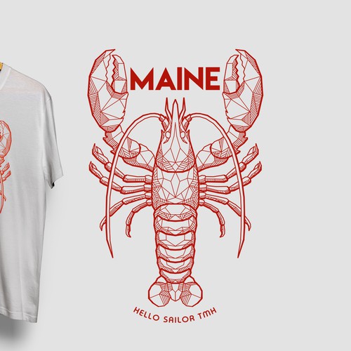 T-shirt design for Maine 