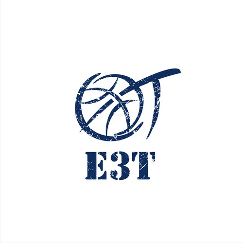 Rustic logo for Streetball 3x3 basketball 