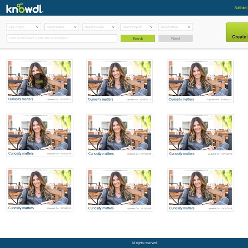 Create the UX Design for knowdl, our web-based educational product