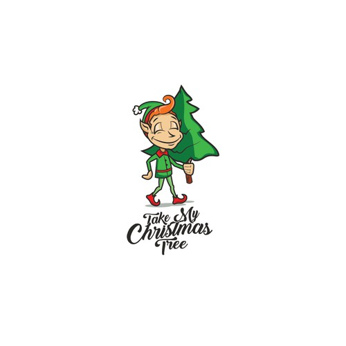 "Take My Christmas Tree" logo