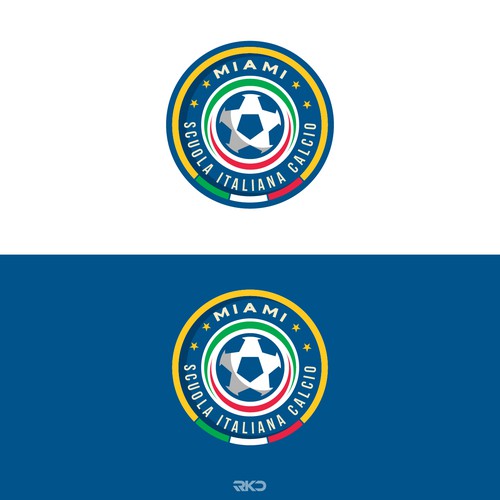 logo concept for scuola italiana calcio