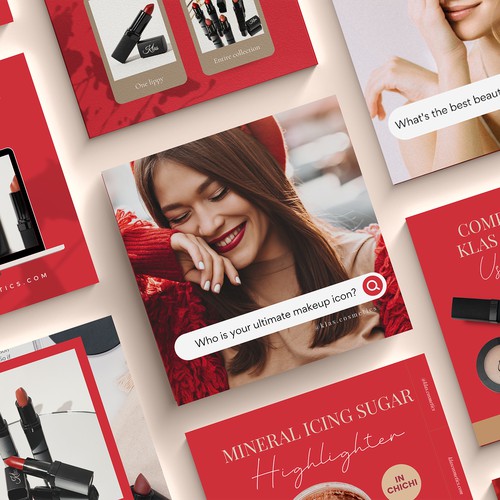 Social Media Design for a Beauty Brand