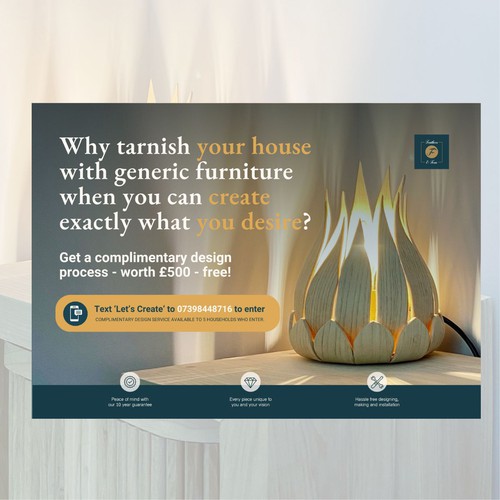 Magazine Ad for Fine Furniture Maker